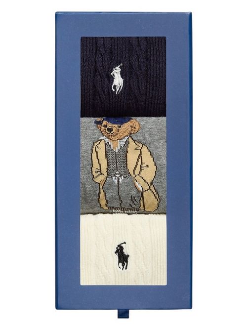box calze donna multicolor con orso Ralph Lauren | 455982948001
